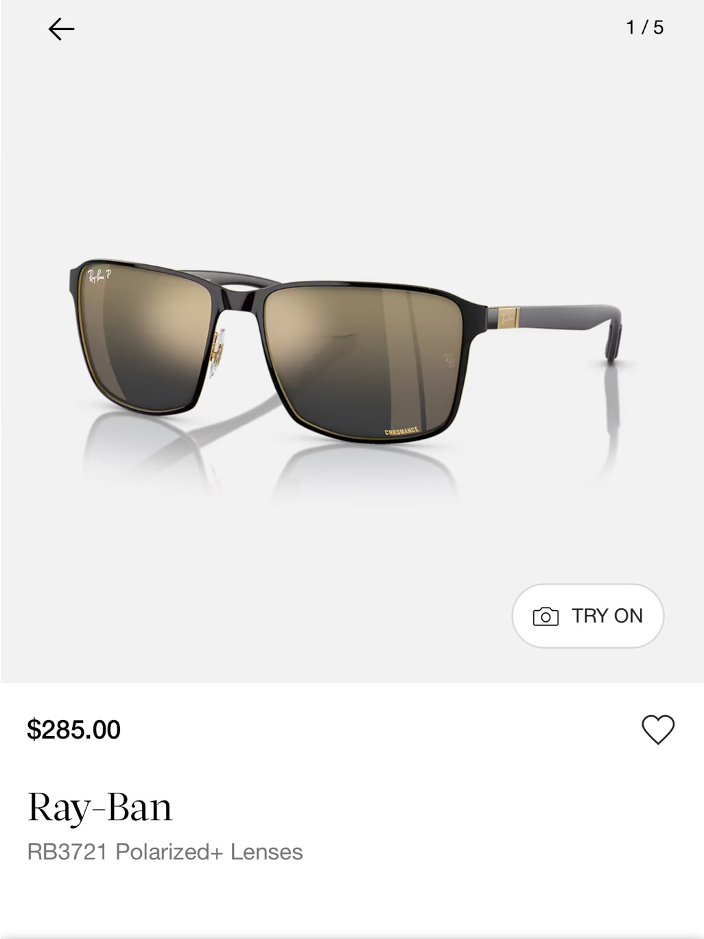 Brand New RayBan Rb3721chPolarized